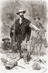 Édouard François André während seiner botanischen Expedition in den Ausläufern der Anden 1875-76